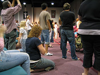 mixed crowd